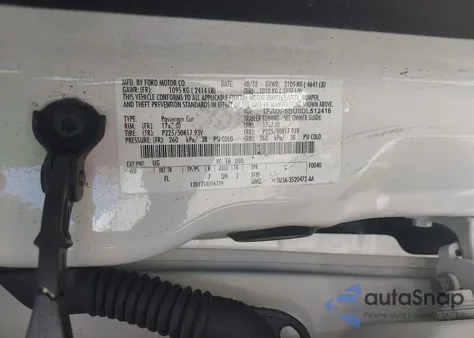 2013 Ford C-Max Hybrid Sel from USA, damaged, VIN 1FADP5BU8DL512416